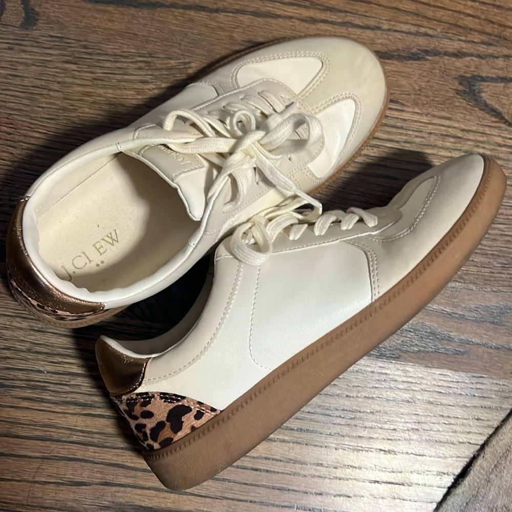 J Crew Tennis Show With Leopard sporty preppy